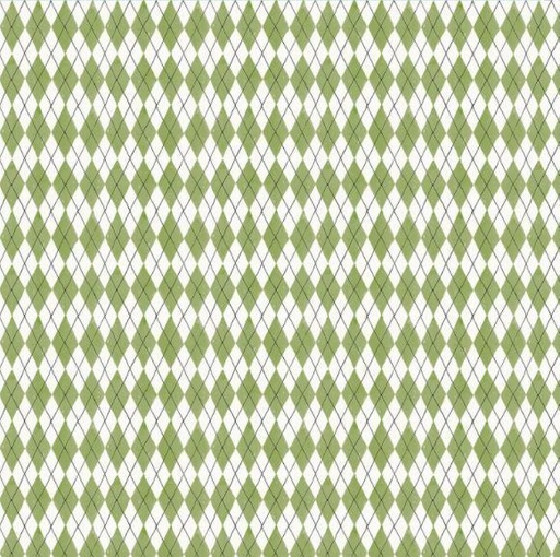 [PB-4367G] Fruit Stand Diamonds Green from P&B Textiles