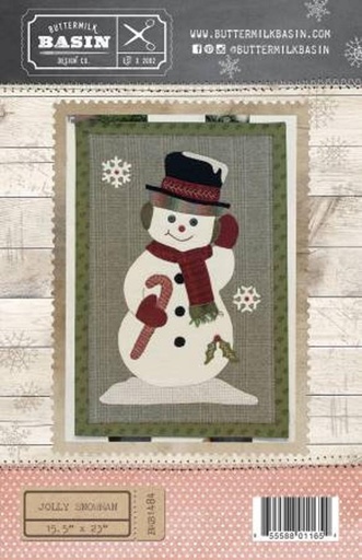 [BMB-1767] Jolly Snowman Ornament from Buttermilk Basin