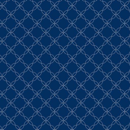 [MAY-8209M-N] Kimberbell Basic Navy Lattice from Maywood Studio