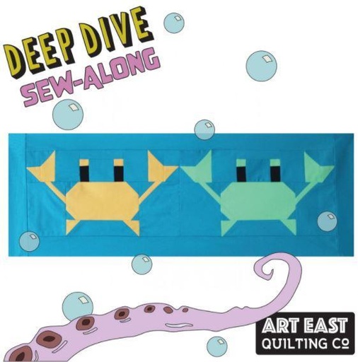 [AEQ-CRAB] Deep Dive Crab Block Pattern From Art East Quilting