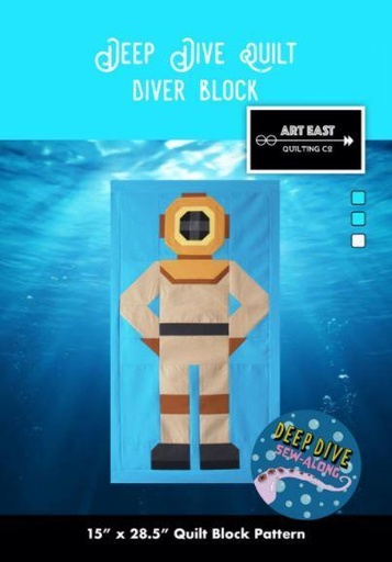 [AEQ-Diver] Deep Dive Diver  Block Pattern From Art East Quilting