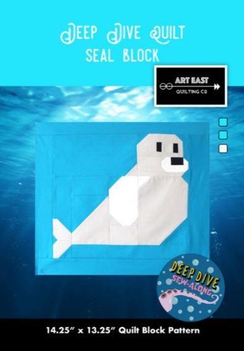 [AEQ-SEAL] Deep Dive Quilt Seal  Block Pattern From Art East Quilting