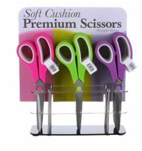 [CKR-6239asst] Soft Cushion Premium Scissors 8 1/2 Inch