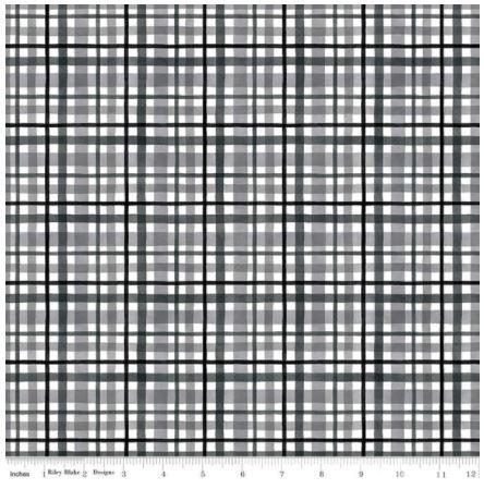 [RB-10553Gray] At The Lake Plaid Gray From Riley Blake Designs