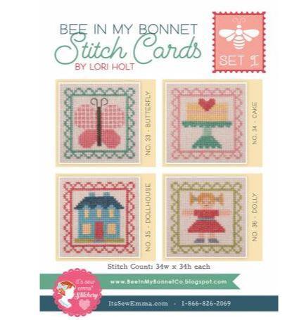 [ISE-447] Bee In My Bonnet Stitch Cards Set 1 From Its Sew Emma