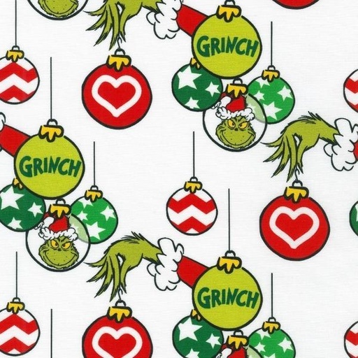 [KAF-20279-223] How The Grinch Stole Christmas Stolen Ornaments By Dr. Seuss Enterprises From Robert Kaufman Fabrics