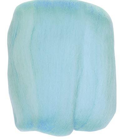 [CL-7939] Natural Wool Roving Light Blue From Clover