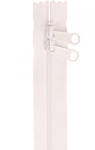 [CKR-ZIP30-100] Handbag Zipper White 30 Inches from By Annie