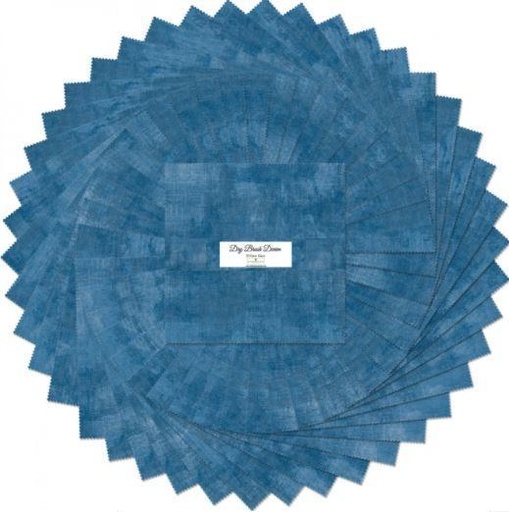 [WP-512-89-512] Dry Brush Denim 10 Inch Karet Gems 42 Pieces from Wilmington Prints