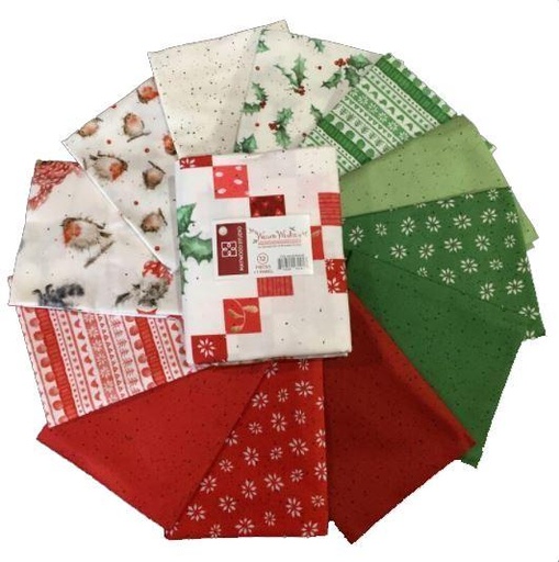 [MAY-MASWAW] Warm Wishes Fat Quarter Bundle with Panel by Hannah Dale from Maywood