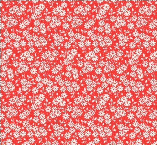 [WF-52739-1] Sugarcube Ditsy Daisy Red From Windham Fabrics