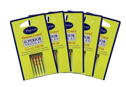 [SUP-13210016] Titanium Coated Topstitch 100/16 From Superior