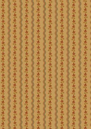 [MB-1772-Tan] Cheddar & Coal Squiggle Tan  By Pam Buda From Marcus Fabrics