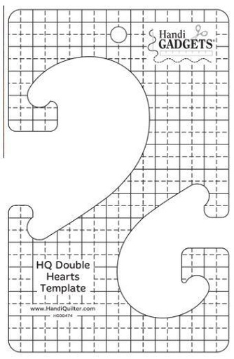 [HQ-00474] HandiQuilter Double Hearts Template