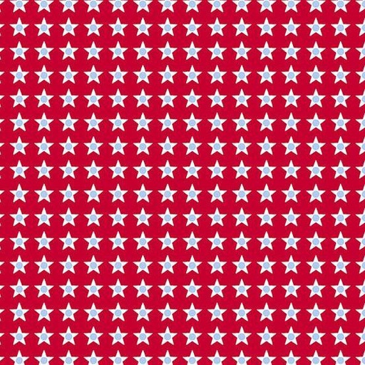 [AND-9941-R] Star Spangled Small Stars Red For Andover Fabrics