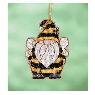 [WIC-MH16-2211] Bee Gnome Counted Glass Bead Kit with Charm