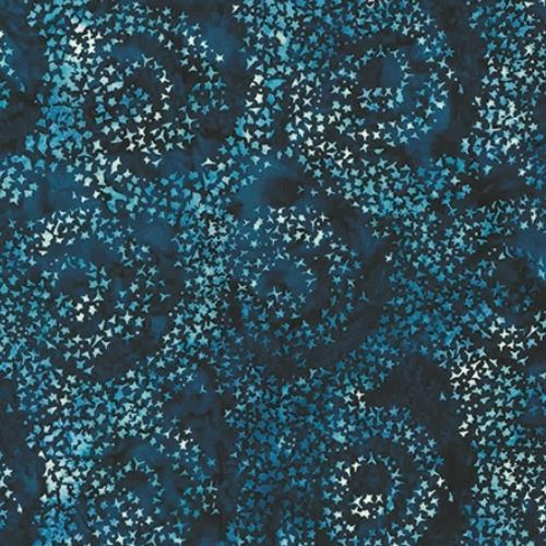 [HOF-MR27-128] Into The Mist Batiks Midnight By Mckenna Ryan For Hoffman Fabrics