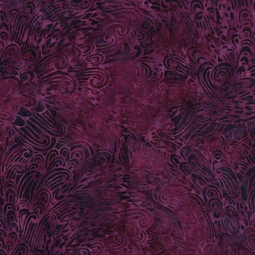 [IB-112134486] Island Batik Paisley Feather Dark Iris