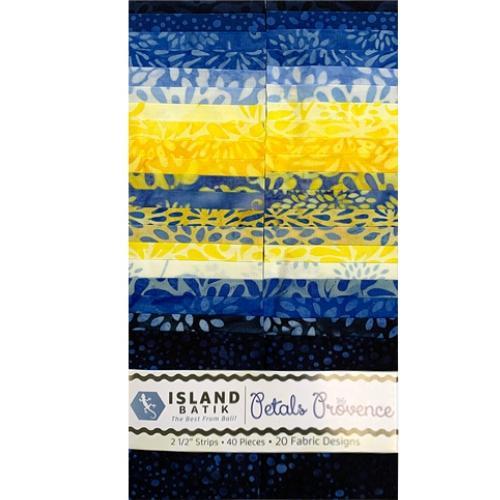 [IB-PETPROV-SP] Petals Provence 2.5-inch Strips from Island Batik