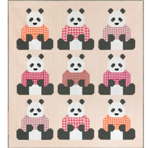 [KAF-2158-11] Pandas In Sweaters From Elizabeth Hartman And Robert Kaufman