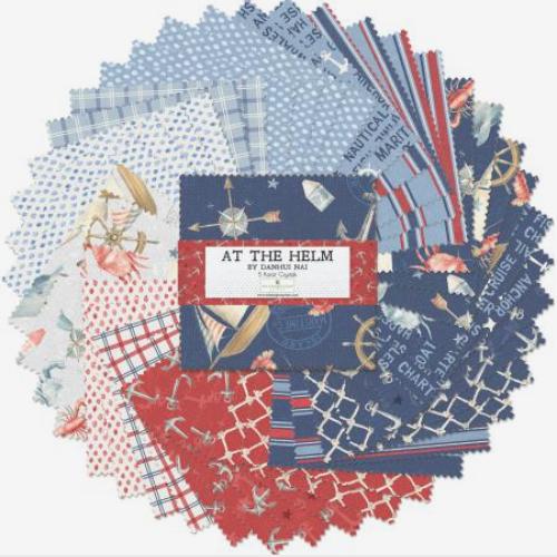 [WP-508-716-508] At the Helm 5" Squares by Danhui Nai for Wilmington Prints