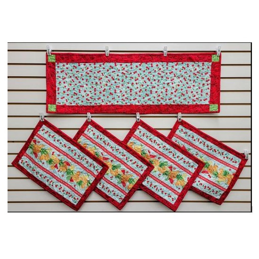 [PP-FruitSaladPlTR] Fruit Salad Placemats And Tablerunner Kit