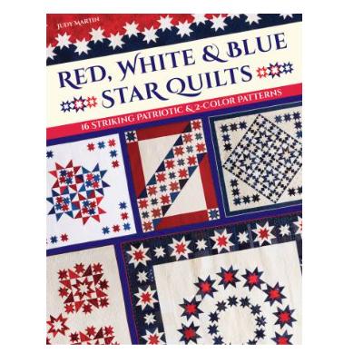 [CKR-11473] Red, White, And Blue Star Quilts By Judy Martin