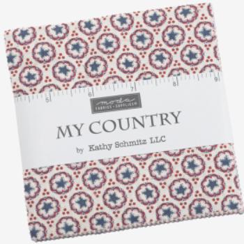 [MOD-7040PP] My Country Charm Pack by Kathy Schmitz  from Moda Fabrics