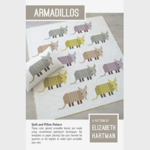 [EH-065] Armadillos Quilt & Pillow Pattern by Elizabeth Hartman