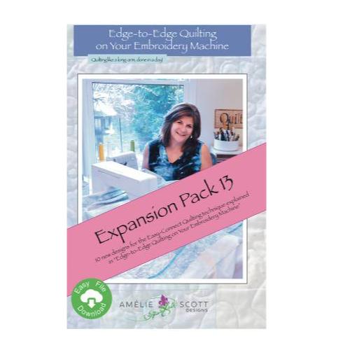 [ASD-263] Edge To Edge Quilting On Your Embroidery Expansion Pack 13 From Amelie Scott