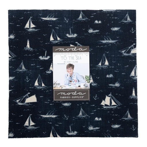 [MOD-16930LC] To The Sea 10" Layer Cake By Janet Clare For Moda