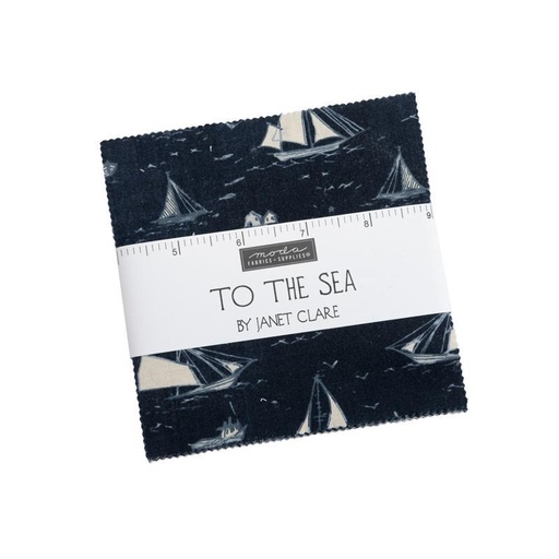 [MOD-16930PP] To The Sea 5" Squares Charm Pack by Janet Clare for Moda