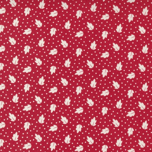 [MOD-33635-18] 30S Playtime Leafy Polka Dot Scarlet By Chloe'S Closet For Moda