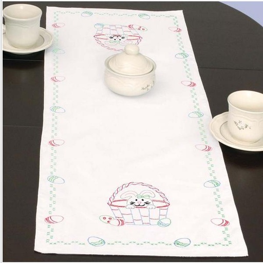 [JD-560-873] Easter Table Runner Stamped for Cross Stitch &  Embroidery