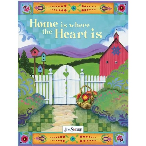 [CKR-FC1169] Home Is Where The Heart Is Lined Journal By Jim Shore