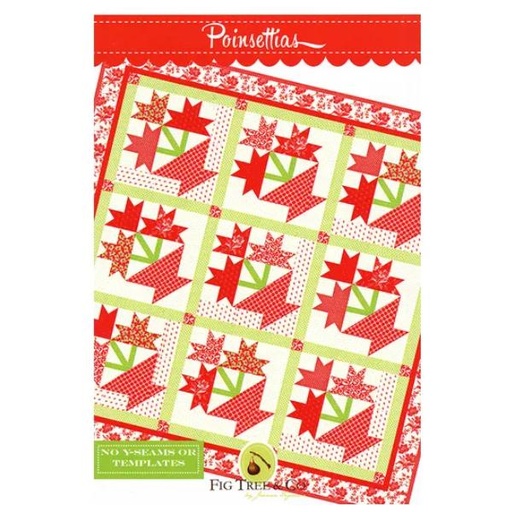 [FTQ-1603] Poinsettias Pattern By Fig Tree