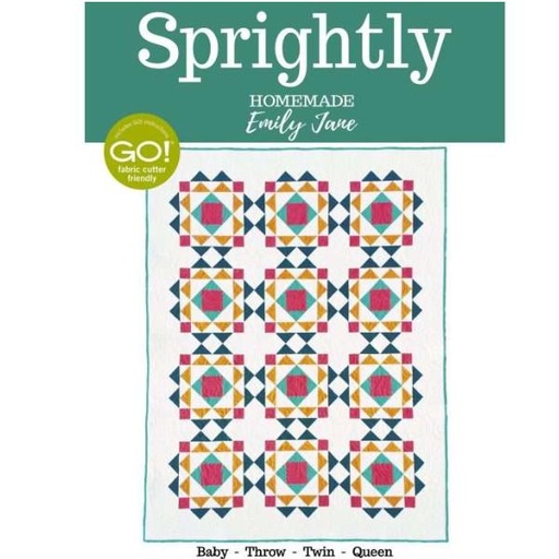 [HMEJ-106] Sprightly Pattern By Emily Jane, Go! Fabric Cutter Friendly