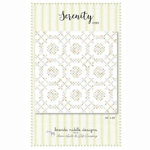 [AQG-285] Serenity Quilt Pattern from Brenda Riddle Designs 