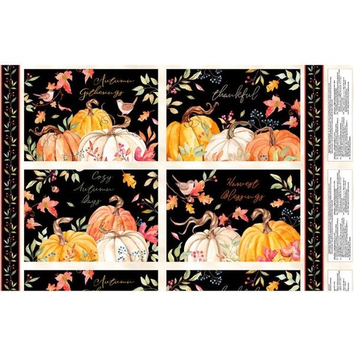 [WP-33862-298] Autumn Day Placemat Panel By Nancy Mink For Wilmington Prints