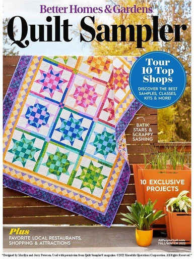 [MER-Fall22] Quilt Sampler Fall 2022 Magazine With Patchwork Plus 