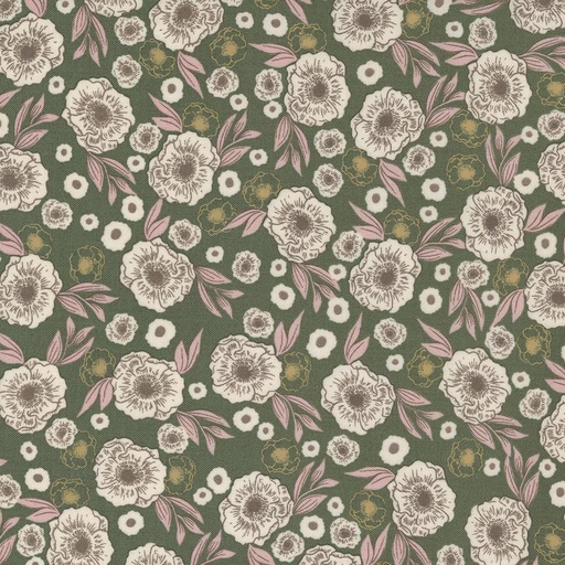 [MOD-45544-20] Slow Stroll Small Floral Pine by Fancy That Design House for Moda