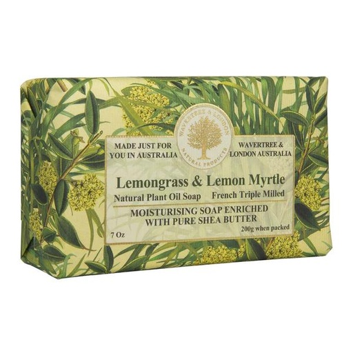 [WTL-Lemongrass] Lemongrass & Lemon Myrtle 7Oz Bar Soap From Wavertree & London