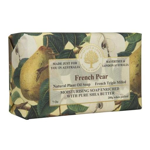 [WTL-05] French Pear Soap 7Oz Soap Bar By Wavertree & London