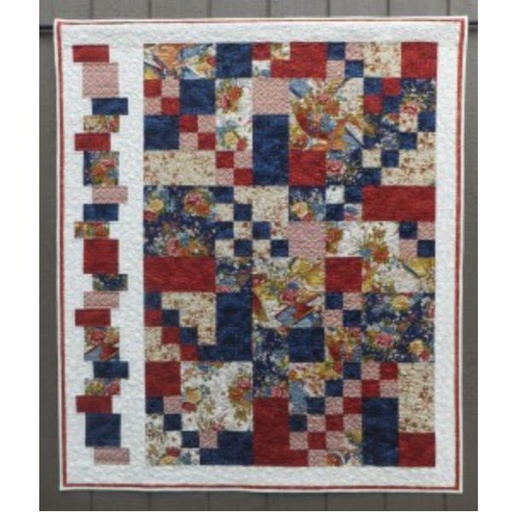 [WBQ-255] Playing In The Japanese Garden Quilt Pattern By Viv Smith For Willow Brook Quilts