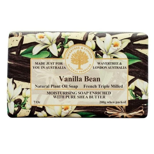 [WTL-Vanilla] Vanilla Bean Soap 7Oz Soap Bar By Wavertree & London