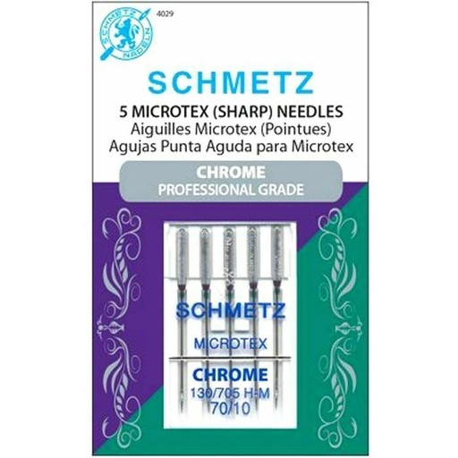 [SCHM-4029] Schmetz Chrome 5 Microtex Sharp Needles 70/10