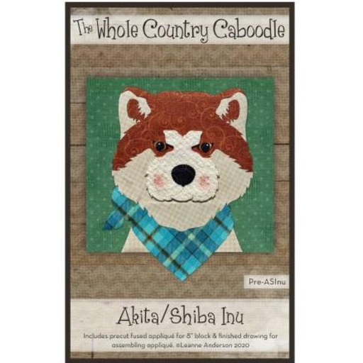 [PRE-ASInu] Akita/Shiba Inu Precut Prefused Applique Kit From The Whole Country Caboodle