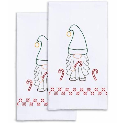 [JD-320-617] Christmas Gnome Hand Towels by Jack Dempsey