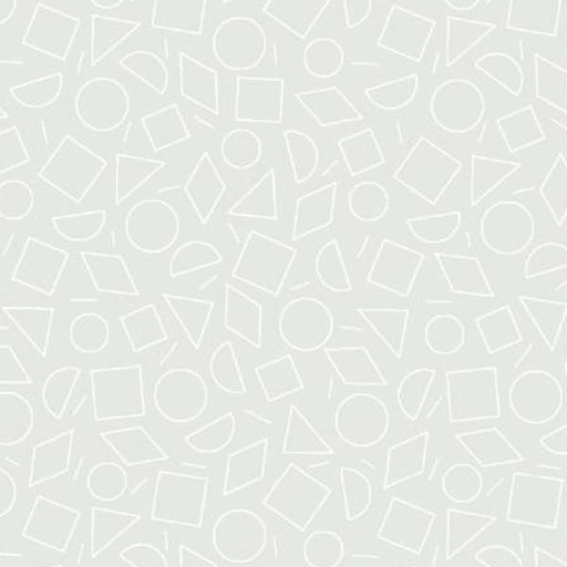 [PB-RA13-4892-W] Ramblings 13 Geometric White On White By P & B Textiles