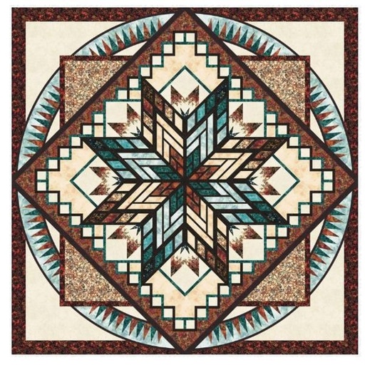 [PP-CinnamonSticks] Cinnamon Sticks Quilt Kit By Quiltworx From Hoffman